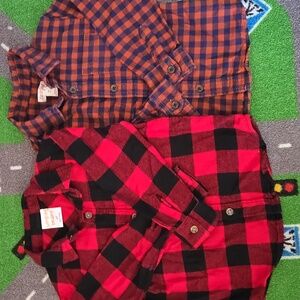2 Toddler Plaid Button Down